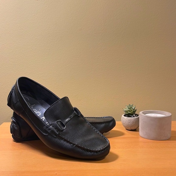 Calvin Klein Other - Calvin Klein Mens Leather Loafers